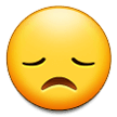disappointed face emoji on samsung