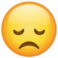 disappointed face emoji on whatsapp