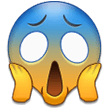 face screaming in fear emoji on samsung