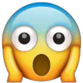 face screaming in fear emoji on whatsapp