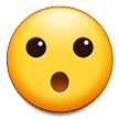 face with open mouth emoji on samsung