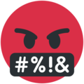 face with symbols on mouth emoji on twitter (twemoji)