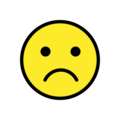 frowning face emoji on openmoji