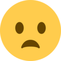 frowning face with open mouth emoji on twitter (twemoji)