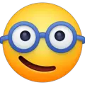 nerd face emoji on facebook messenger