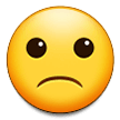 slightly frowning face emoji on samsung