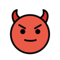 smiling face with horns emoji on openmoji