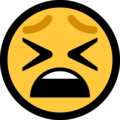 tired face emoji on microsoft windows