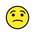 worried face emoji on openmoji
