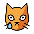 crying cat emoji on openmoji