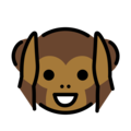 hear-no-evil monkey emoji on openmoji