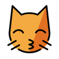 kissing cat emoji on openmoji