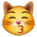 kissing cat emoji on whatsapp