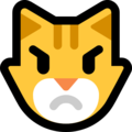 pouting cat emoji on microsoft windows