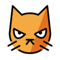 pouting cat emoji on openmoji